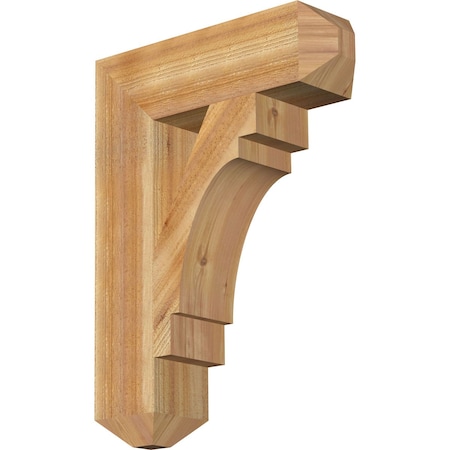 Ekena Millwork Merced Craftsman Rough Sawn Bracket, Western Red Cedar, 6"W x 22"D x 30"H BKT06X22X30MRC04RWR